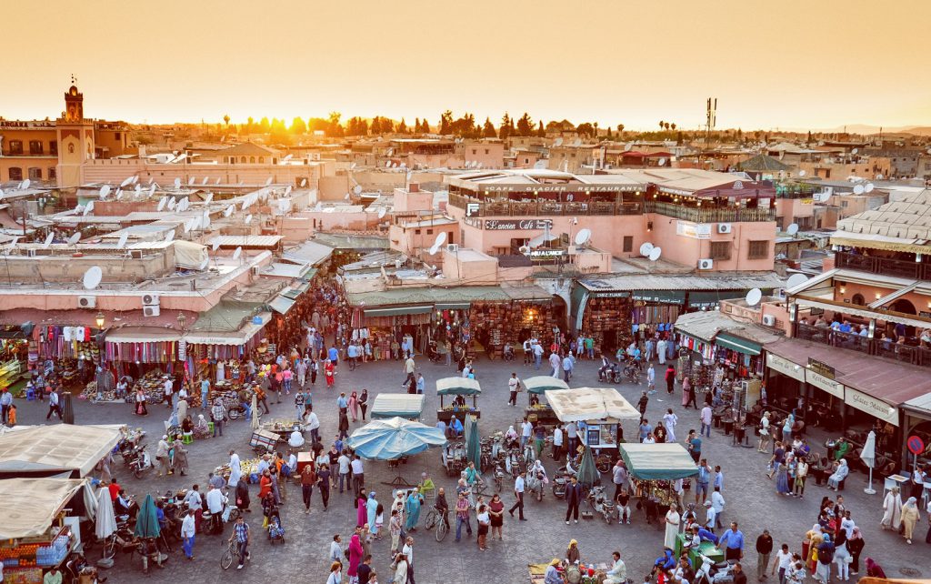Marrakech city tour evening night in Marrakech
