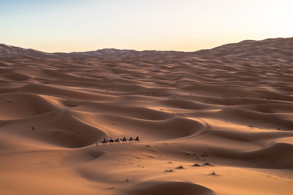 Sahara desert camp in Morocco