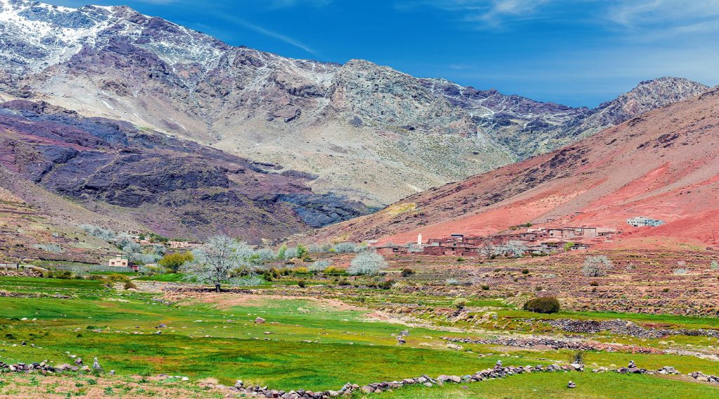 Moroccan Village Telouet-Morocco in the Atlas Mountains,Morocco, Africa